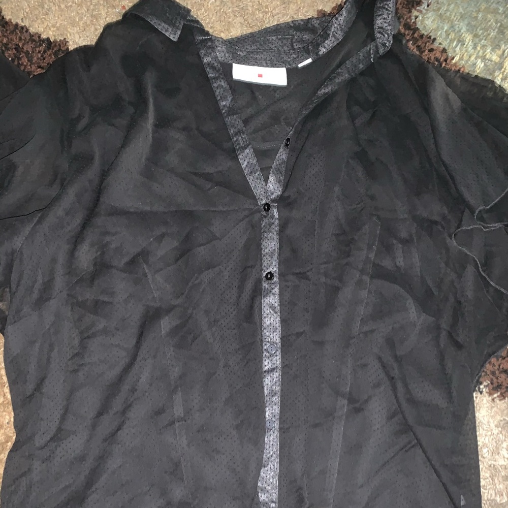 Black chiffon Shirt